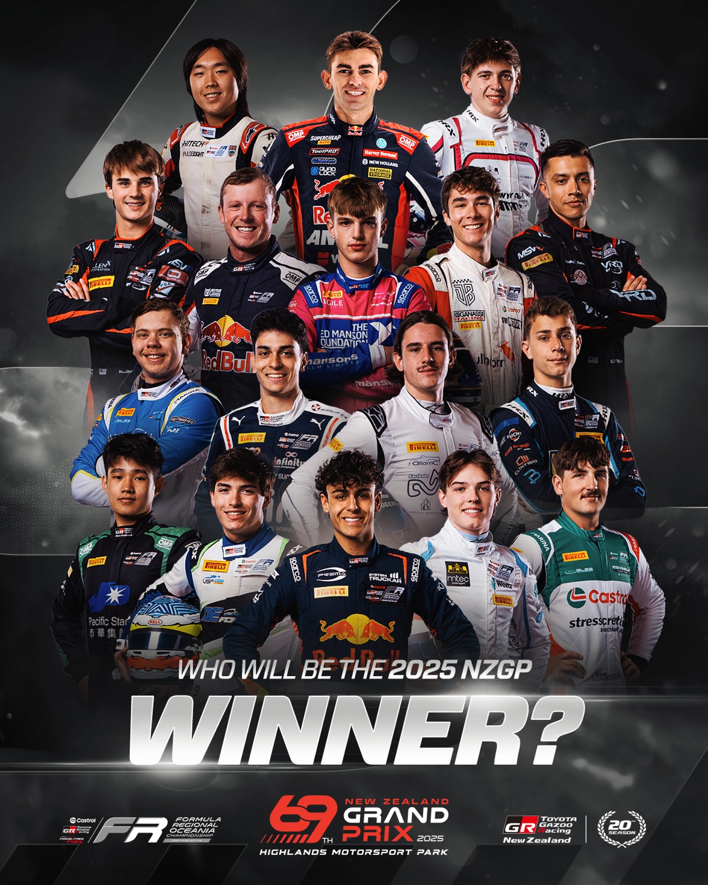 Inside Motor Sport -Castrol Toyota Formula Regional Oceania 2025  New Zealand GP Drivers Introductions episode artwork